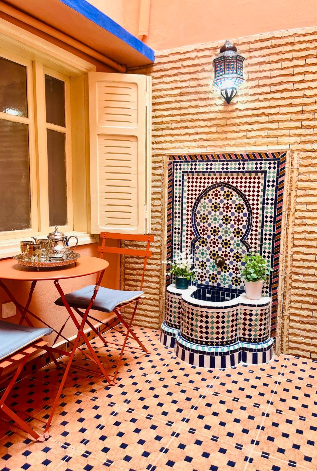 Apartment With Ac, Patio And Rooftop Appartement Climatise Avec Patio Et Toit Terrasse Marrakesh Exterior foto
